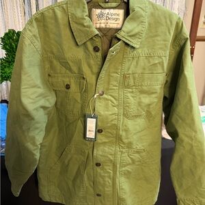 Alpine Design Women’s M, quilted, lined Chore Coat. Lush Olive